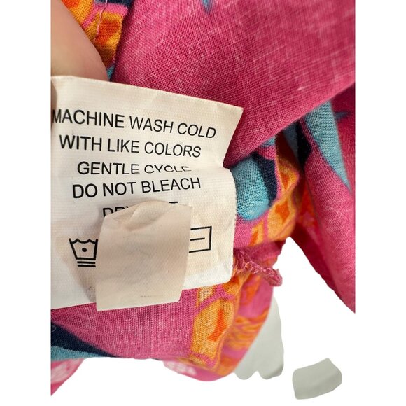 Women's Mudpie‎ Tunic Top Size Medium Colorful Bright 1/2 sleeves Beach Resort - Picture 9 of 10